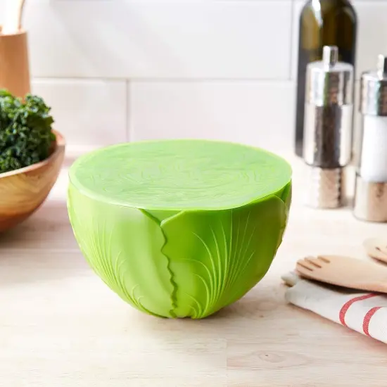 Hutzler Salad Saver Storage Bowl with Lid - Keeps Lettuce, Spinach & Kale Fresh Longer {3}