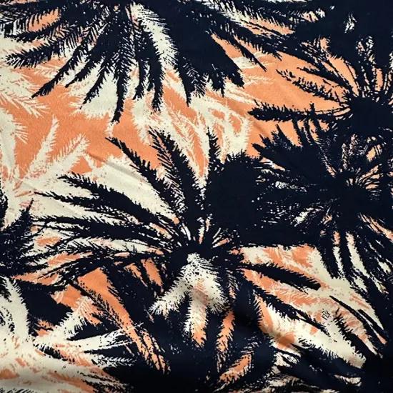 Black and White Water Lily Print Scuba Knit Fabric By the Yard {2}