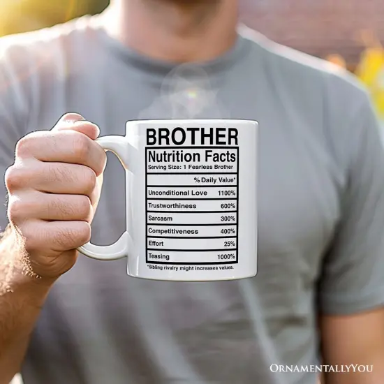 Brother Nutrition FactsMug, Birthday Gift {2}