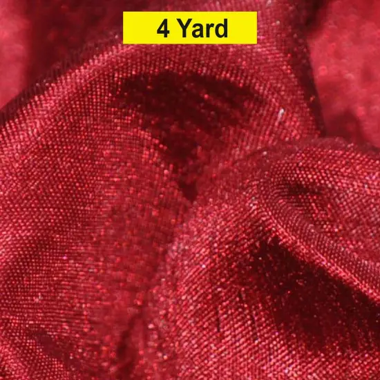 Shantung Satin Fabric Satin Dupioni Silk for Apparel and Garments 60" wide Cranberry {1}