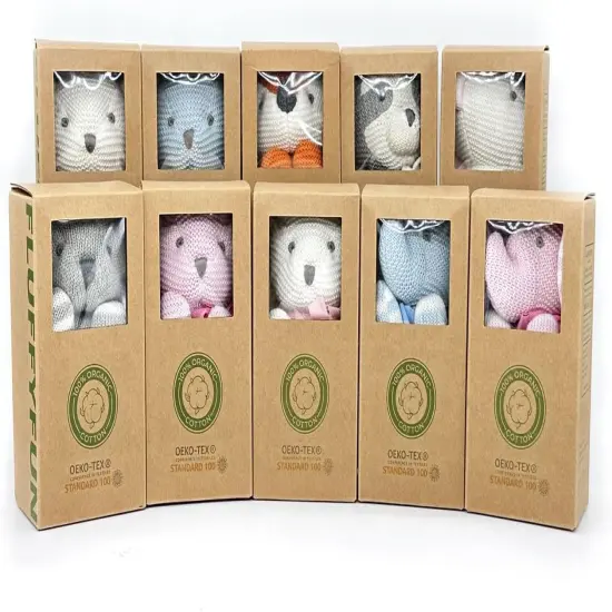 Organic Baby Toys Bunny Rabbit Stuffed Animals Bulk 7.1" (3pcs/Set) {2}