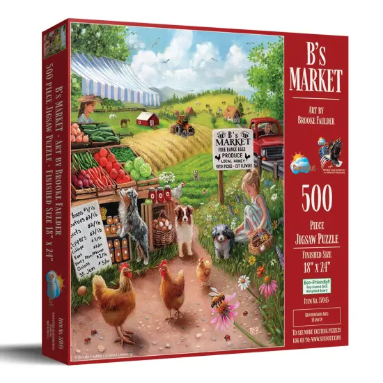 Sunsout Bs Market 500 pc Jigsaw Puzzle 37045 {3}