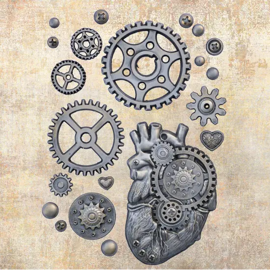 Finnabair Moulds - Love Machine - 5" x 8" x 8mm Copyright #VA0002330075 {3}