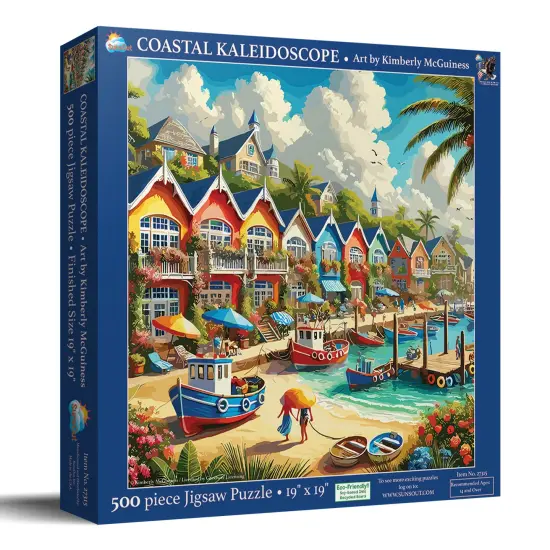 Sunsout Coastal Kaleidoscope 500 pc Jigsaw Puzzle 27315 {3}