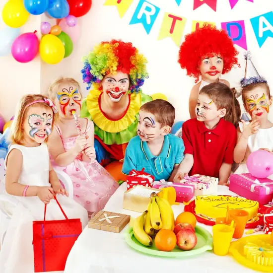 Face Painting Kit(white, black, red, blue, green, pink, brown, yellow, gray, silver, purple) {4}