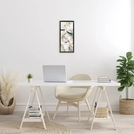 Stupell Industries Neutral Tone Spring Blooms Floating Frame, design by Hannah Dawson {2}