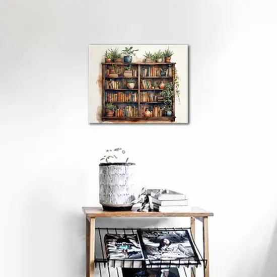 DIY Paint by Numbers for Adults Beginner, Wooden Bookshelf , 16x20 Inch {2}