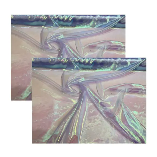1 Yard Iridescent Organza Fabric Sheer Lightweight Material for Dresses Costumes Gowns Pink Iridescent {3}