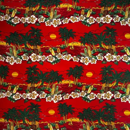 1 Yard Sunset Peachskin Fabric 100% Polyester 45 inches Width Red {1}