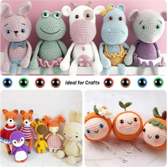 856PCS Safety Eyes and Noses for Crochet {2}
