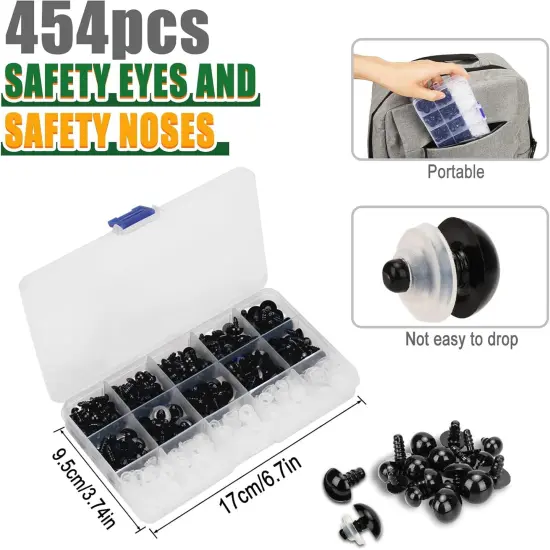 Safety Eyes and Noses for Amigurumi {2}