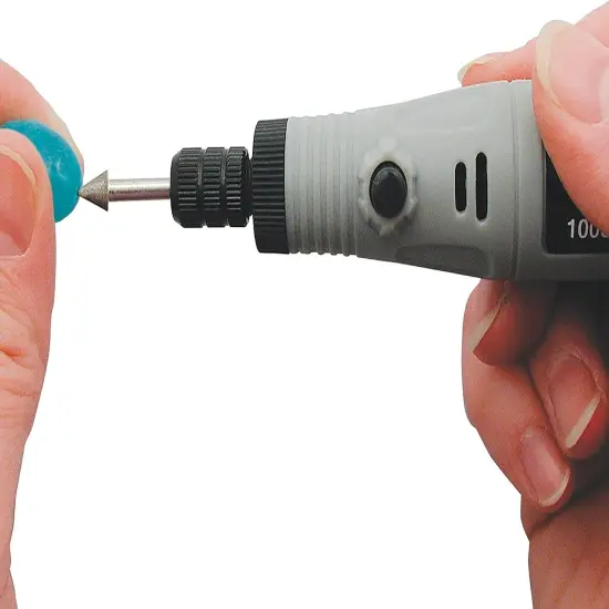 The Beadsmith Electrical Bead Reamer &ndash; 3 Interchangeable Diamond Coated Tips &ndash; 24 Volt DC &ndash; Variable Speed Control &ndash; Tools for Opening & Enlarging Holes & Softening & Smoothing Rough Edges {5}