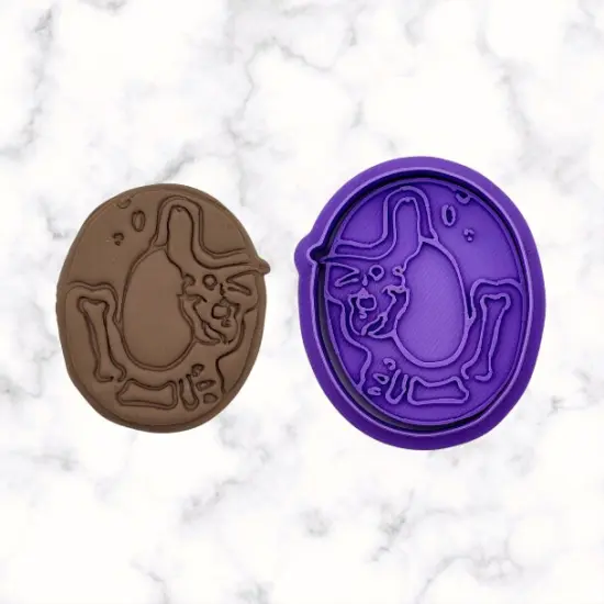 Dinosaur Number 0 Cookie Cutter and Stamp {4}