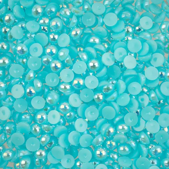 Crystal Lane DIY SS20(5mm) Plastic Pearl Flatback Rhinestones, 575pcs Light Blue AB {1}