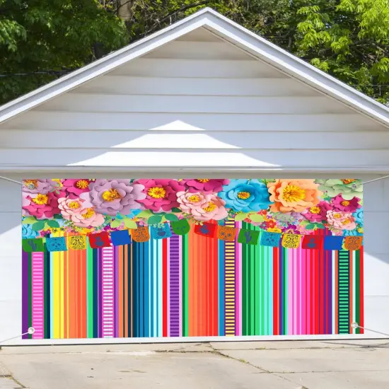 Fiesta Couple Photo Door Banner, Cinco De Mayo Couple Photography Backdrop for Mexican Theme Birthday Party Supplies, Mexican Carnival Couple Photo Banner for Taco Tuesday Event Decoration {3}