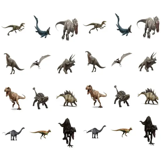 Dominion Ankylosaurs Pteranodon Triceratops Velociraptor Edible Cupcake Topper Images 24ct {1}