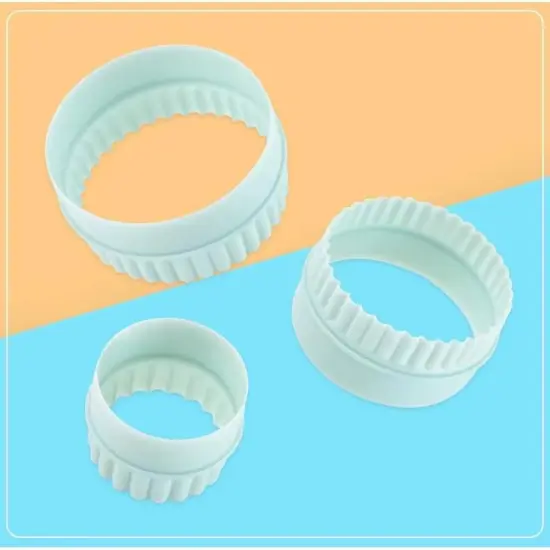 Cookie Cutters, 8 PCS Ideal Biscuit Cutter Tool, Highly Versatile Round & Circle Cutter, Perfect for Creating Unique Shaped Biscuits and Cookies {2}