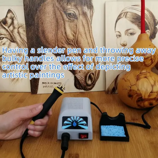 LH20 Wood Burning Kit,Wood Burning Tool, Adjustable Temperature Wood Burner Kit,professional wood burning kit for Adults Beginners Craft,pyrography pen Comes With 30Pyrography Wire Tips {5}