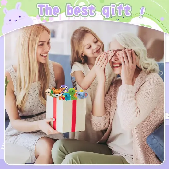 Knitting Kit for Beginners with 6 Pcs Crochet Animal Kit for Beginners {5}