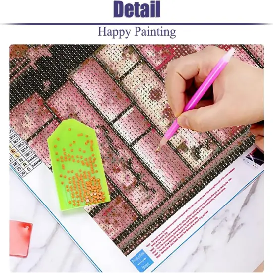 Bookshelf Flowers Diamond Art Painting Kits for Adults,Diamond Painting Kits for Beginners 5D Full Drill Diamond Dots,Gem Art Crafts for Adults Wall Decor 12x16inch {4}