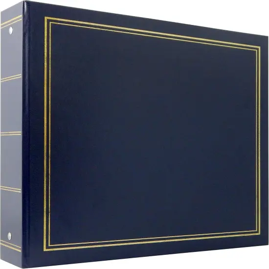 Library Collection 400-Pocket 4x6 Photo Album, 80 Pages, Blue {1}