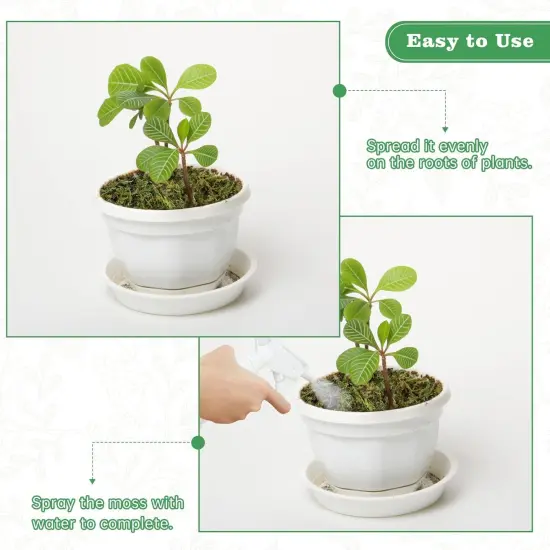 Large Capacity Artificial Moss for Potted Plants,Natural Artificial Moss Grass for Fake Plants Indoor,Craft Moss and Greenery Bulk,Forest Moss for Hamsters {3}