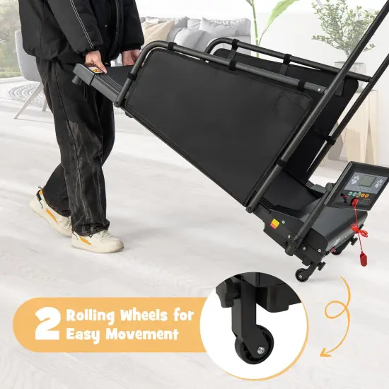 Black Metal Dog Treadmill with LCD Display, Remote Control and Safety Features {4}