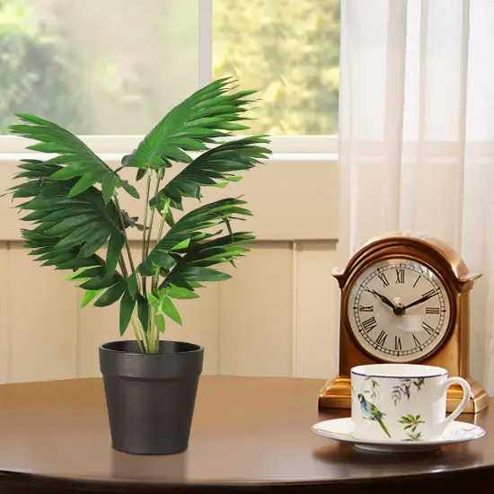 Artificial Potted Flower Plants Small Fake Plants for Home, Farmhouse, Outdoor, Office, Shelf, and Bathroom Decor {4}