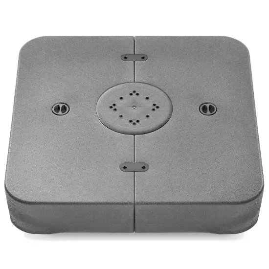 Best Choice Products 330lb Capacity Fillable Heavy-Duty Outdoor Cantilever Umbrella Base w/ Easy-Fill Spouts Black {7}