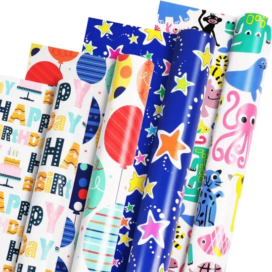 Gift Wrap Paper for Birthday Party Favor 17&rdquo; x 118&rdquo; Per Roll {1}