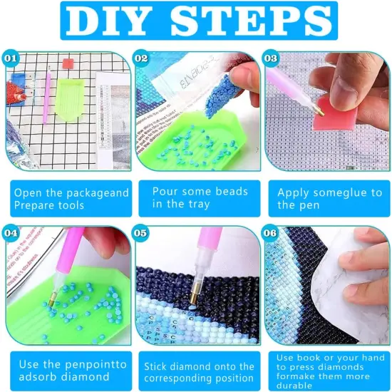 Religious Diamond Art Kits for Adults, Cross Flower Diamond Painting, Diamond Painting Kits for Adults Beginners, Diamond Art Kits Gem Art Home Wall Decor 11.8x11.8Inch {5}