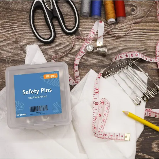 3 inch Safety Pins, 100 Pcs Safety Pins Heavy Duty {5}
