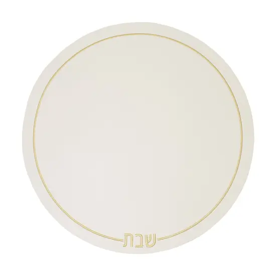 Leatherette Shabbos Placemats Black {2}