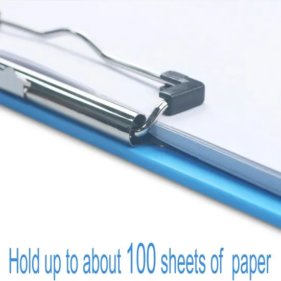 Clipboard with Ruler Extra Large Clipboard Landscape Low Profile Clip 11 x 17 Clipping Board Plastic Blue Pack of 1 {4}