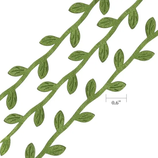 269ft Leaf Ribbon, Baby Shower Decorations Artificial Vines Leaf String Trim Ribbon for Decorative Jungle Plant Green Home Wedding Party Balloon Garland DIY Craft {2}