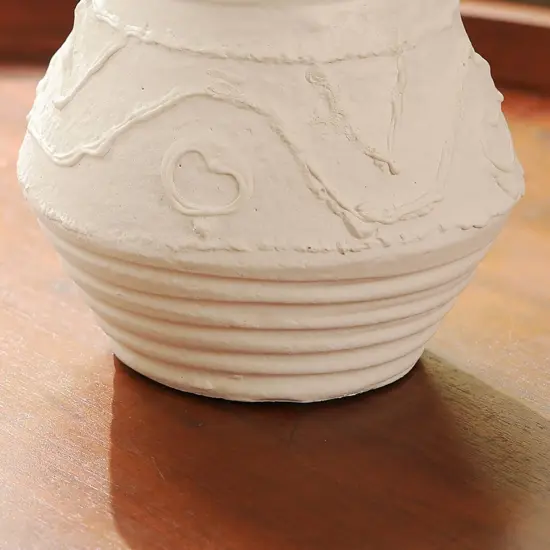 Organic Pattern Terracotta Candle Holder &ndash; 5.2 X 5.2 X 5.5&rdquo; &ndash; Rustic Candle Stand for Ambient Lighting {2}