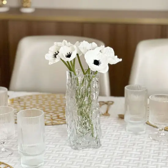 Elegant Glass Vase Clear {5}