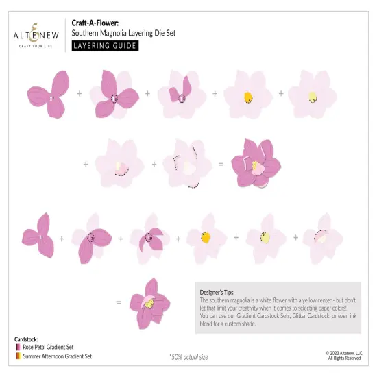 Craft-A-Flower: Southern Magnolia Layering Die Set {3}