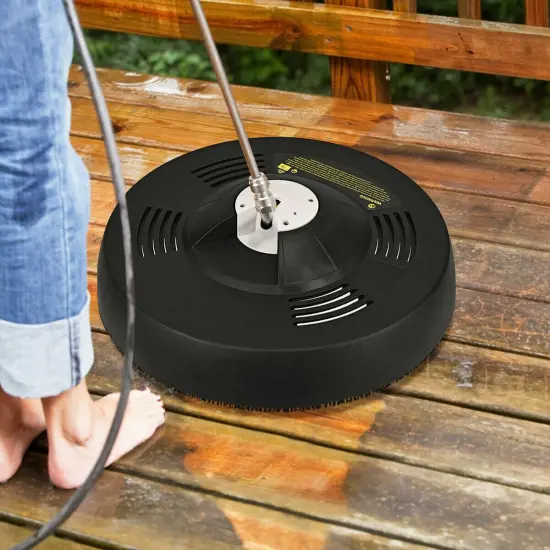 Black 16 Inch Pressure Washer Surface Cleaner Attachment Suitable for Various Surface {6}
