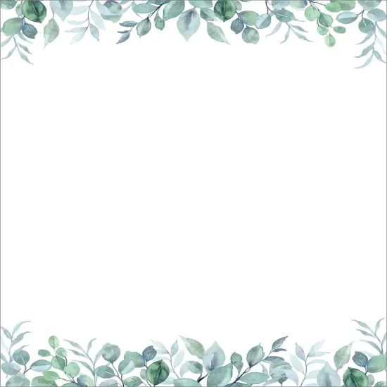 Great Papers! Elegant Eucalyptus Letterhead, for Invitations, Announcements and Personal Messages, Printer Friendly 8.5&rdquo;x11&rdquo;, 50 Pack {1}