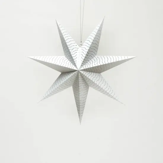Handmade Paper Star 46 Cm (Dia) - White {3}