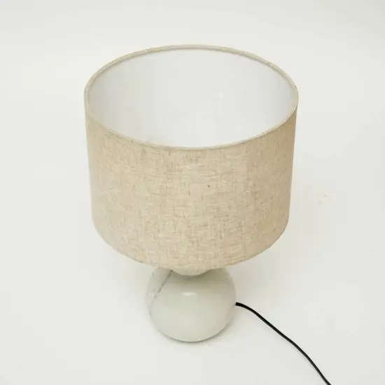 Jack Modern White Marble Table Lamp &ndash; Sleek & Stylish Home Lighting-12X12X18" {4}