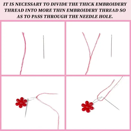 4 Sets Embroidery Kit for Beginners with Sea Animals Pattern DIY Embroidery Kit {4}