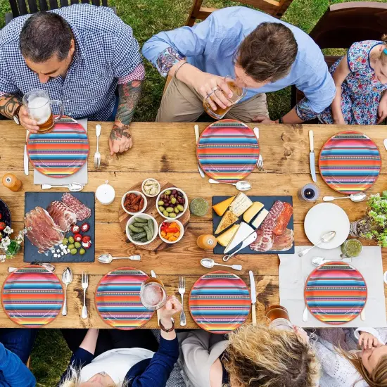 Rainbow Party Supplies, Dinner Plates (36-Count) {4}