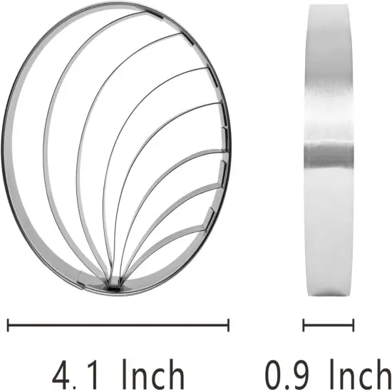 Concha Cutter Mexican Bread Mold - Conchas Stamp 4.1IN,Marranitos Cookie Cutter,Cookie Cutter Mexican Kitchen Accessories,Marcador De Conchas De Pan Mexicano {2}