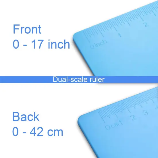 Clipboard with Ruler Extra Large Clipboard Landscape Low Profile Clip 11 x 17 Clipping Board Plastic Blue Pack of 1 {2}
