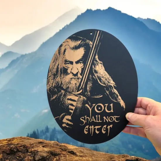 Sign - BLACK - You Shall not Enter {6}