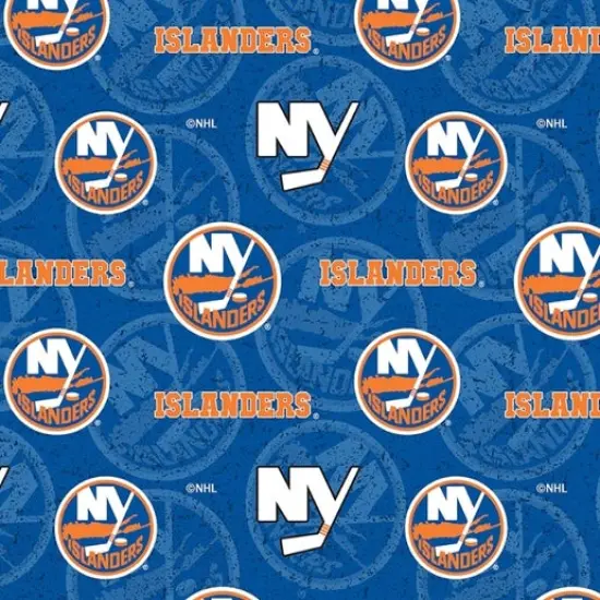 NHL Licensed New York Islanders Tone on Tone 1199-ISL Cotton Fabric by the Yard {1}