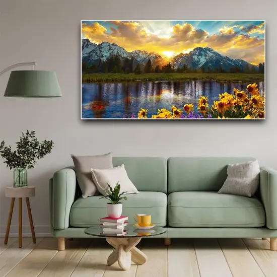 2 Pack Diamond Painting Kits，Large 5D DIY Sunset Diamond Painting Kits for Adults，DIY Full Drill Crystal Rhinestone Arts and Crafts，Mountain Gem Art Painting with Diamond Home Wall Decor (28X16inch) {3}