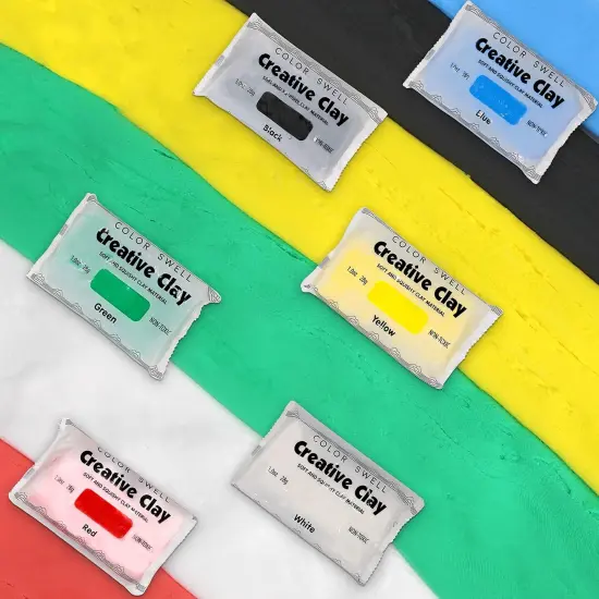 Creative Clay Bulk Pack - 80 Packs of 1oz air-Drying Clay for Kids, Adults, classrooms {2}